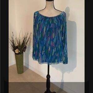 NWT large Anthony's colorful off shoulder shirt 1741